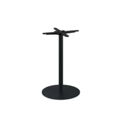 Feros Urban Terrassentisch Schwarz frame +Schwarz HPL Ø70 cm