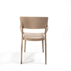 Feros Wing Armchair Sand Beige Stapelstuhl Kunststoff