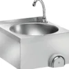 FIMAR Handwaschbecken LM40 aus Edelstahl mit Kniehebelbedienung