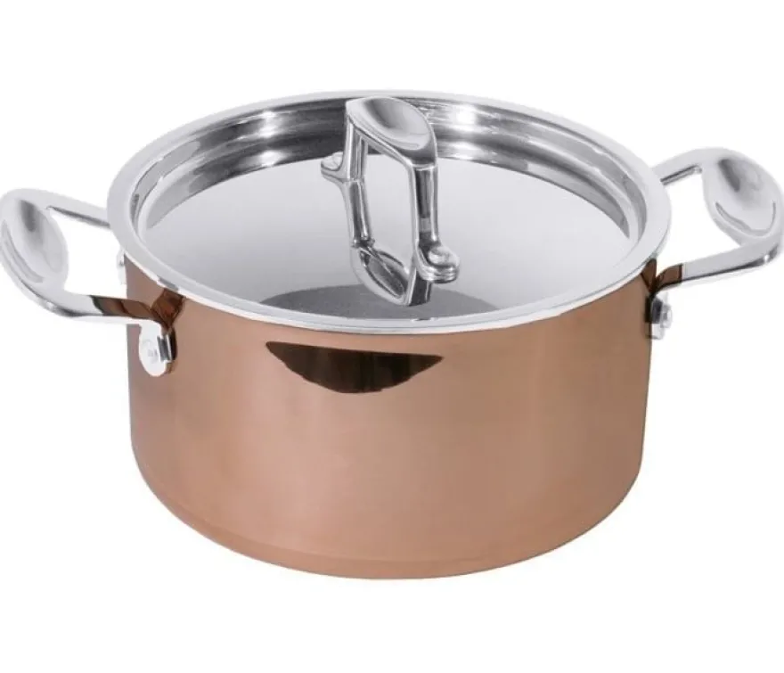 Fleischtopf Kupfer 20cm aus Mehrschichtmaterial