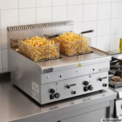 Gas-Fritteuse Serie 600 - 60/60 - 8+8 Liter - Tischgerät - 14,8 kW