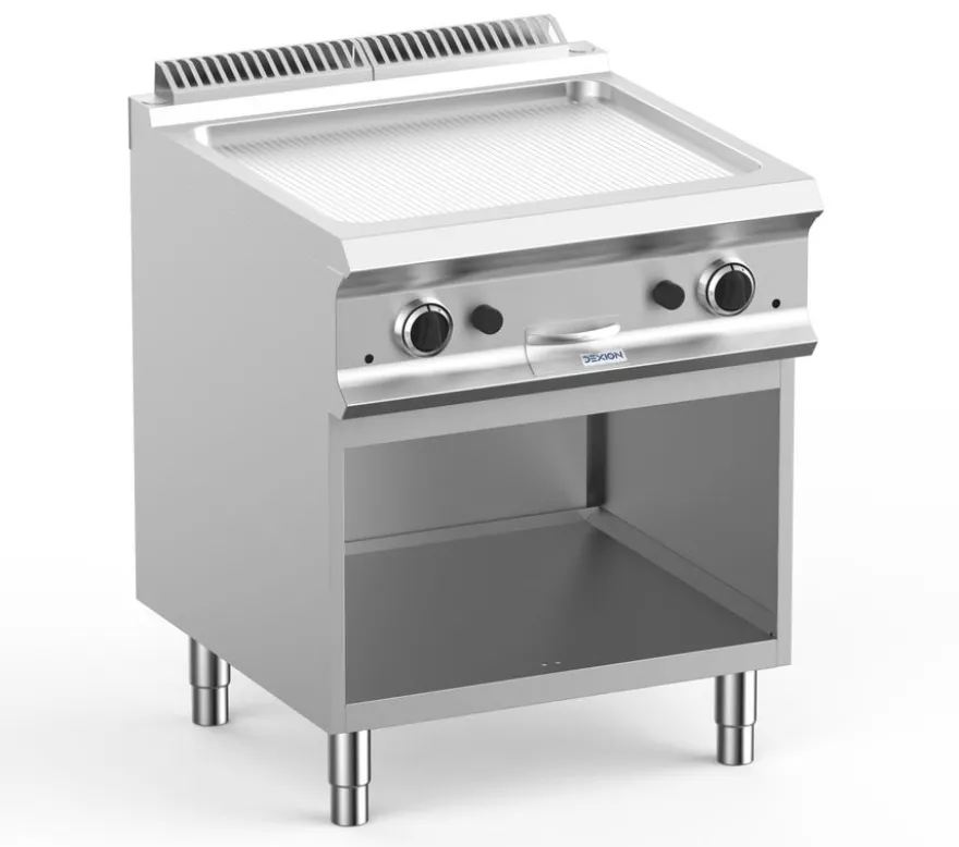 Gasgrillplatte Dexion Lux 700 - 70/73 - gerillt - 14 kW