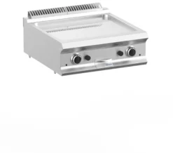 Gasgrillplatte Dexion Lux 700 - 70/73 - glatt, verchromt - Tischgerät - 14 kW