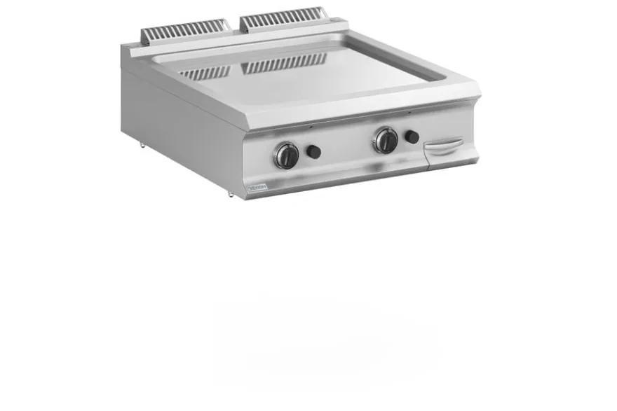 Gas-Grillplatte Dexion Lux 980 - 80/90 - glatt, verchromt - Tischgerät - 18,4 kW