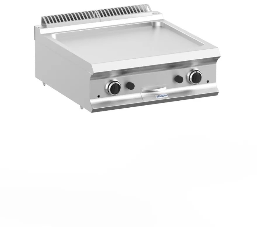 Gasgrillplatte Dexion Lux 700 - 70/73 - glatt - Tischgerät - 14 kW