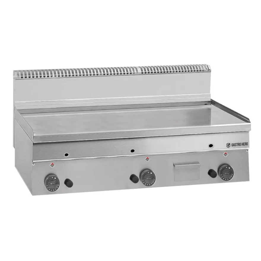 Gas-Grillplatte Serie 600 - 100/60 - glatt, verchromt - Tischgerät - 15,3 kW