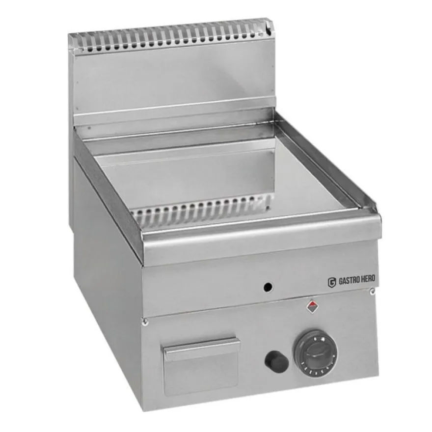 Gas-Grillplatte Serie 600 - 40/60 - glatt, verchromt Tischgerät - 5,1 kW