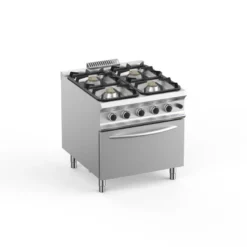 Gasherd Dexion Lux 980 - 80/90 mit Elekrobackofen - 4 Kochstellen - 22 kW