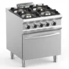 Gasherd Dexion Lux 700 - 70/73 mit Elektrobackofen - 4 Kochstellen - 22 kW