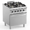Gasherd Dexion Lux 700 - 70/73 mit Elektrobackofen - 4 Kochstellen - 28 kW
