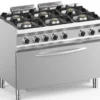 Gasherd Dexion Lux 700 - 110/73 mit Gasbackofen - 6 Kochstellen - 41 kW