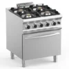 Gasherd Dexion Lux 700 - 70/73 mit Gasbackofen - 4 Kochstellen - 28 kW