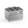 Gasherd Dexion Lux 980 - 120/90 mit großem Gasbackofen - 4 Kochstellen - 64 kW