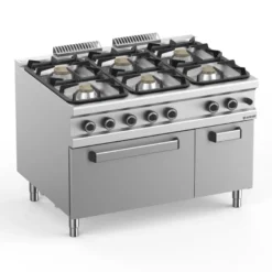 GasherdSerie 900 - 120/90 mit Elektrobackofen - 6 Kochstellen - 39 kW