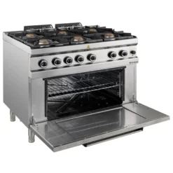 Gasherd Serie 700 - 110/70 mit Gasbackofen - 6 Kochstellen - 42 kW