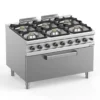 GasherdSerie 900 - 120/90 mit großem Grill-Gasbackofen - 6 Kochstellen - 64 kW