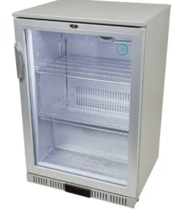 Gastro-Cool Barkühlschrank 128 Liter silber, LED, unterbaufähig