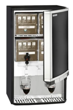 Gastro-Cool BIB30 Bag-in-Box-Dispenserkühlschrank 3x 10 Liter schwarz, 3 verschiedene Getränke