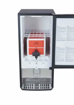 Gastro-Cool BIB20 Bag-in-Box-Dispenserkühlschrank 2x 10 Liter schwarz, 2 verschiedene Getränke