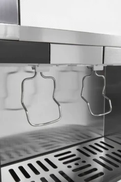 Gastro-Cool BIB20 Bag-in-Box-Dispenserkühlschrank 2x 10 Liter schwarz, 2 verschiedene Getränke