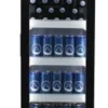 Gastro-Cool DC130 Getränkekühlschrank Slim 150 Liter schwarz/weiß, LED