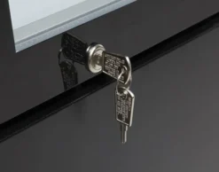 Gastro-Cool DC130 Getränkekühlschrank Slim 150 Liter schwarz/weiß, LED