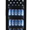 Gastro-Cool DC130 Getränkekühlschrank Slim 150 Liter schwarz/schwarz, LED