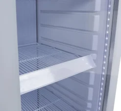 Gastro-Cool GD135 Getränkekühlschrank Retro Slim 135 Liter weiß/weiß, LED, Retro Design