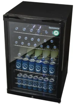 Gastro-Cool GD155 Getränkekühlschrank 130 Liter schwarz/schwarz, LED