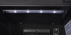 Gastro-Cool GD135 Getränkekühlschrank Retro Slim 135 Liter schwarz/schwarz, LED, Retro Design