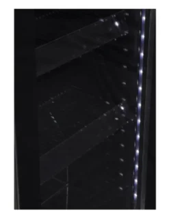 Gastro-Cool GD175 Getränkekühlschrank Retro Slim 212 Liter Eco Star, LED Beleuchtung, schwarz