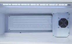 Gastro-Cool GD15 Glastürkühlschrank Theke 25 Liter schwarz/weiß, LED