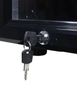 Gastro-Cool GD15 Glastürkühlschrank Theke 25 Liter schwarz/schwarz, LED