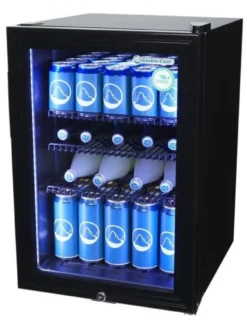 Gastro-Cool KW65 Getränkekühlschrank 62 Liter schwarz/schwarz, LED