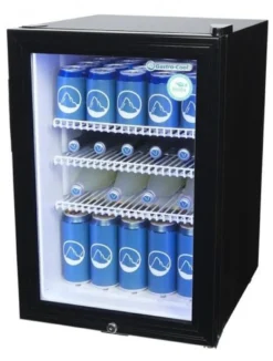 Gastro-Cool KW65 Getränkekühlschrank 62 Liter schwarz/weiß, LED