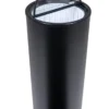 Gastro-Cool PT75 Party-Cooler / Kühltonne 73 Liter mit Glasdeckel schwarz, auf Rollen