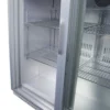 Gastro-Cool UC200 Barkühlschrank 208 Liter Schiebetüren silber, LED, unterbaufähig