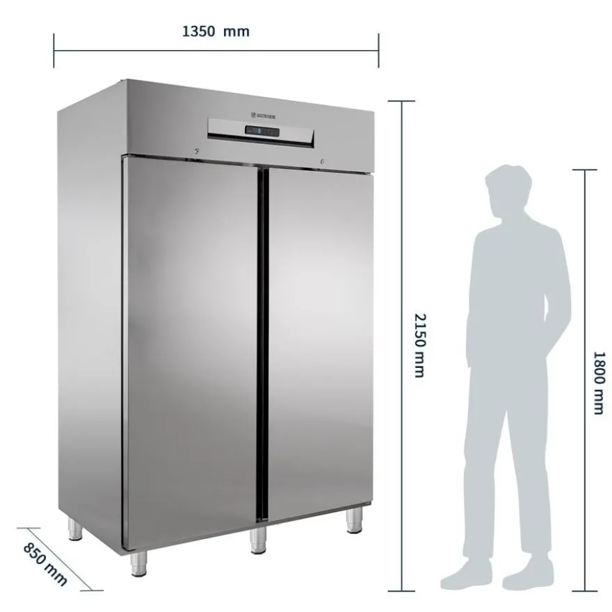 Gastro Kühlschrank PROFI 1400 GN 2/1 Superior, 1168 Liter Kühlraumvolumen, Made in Europe