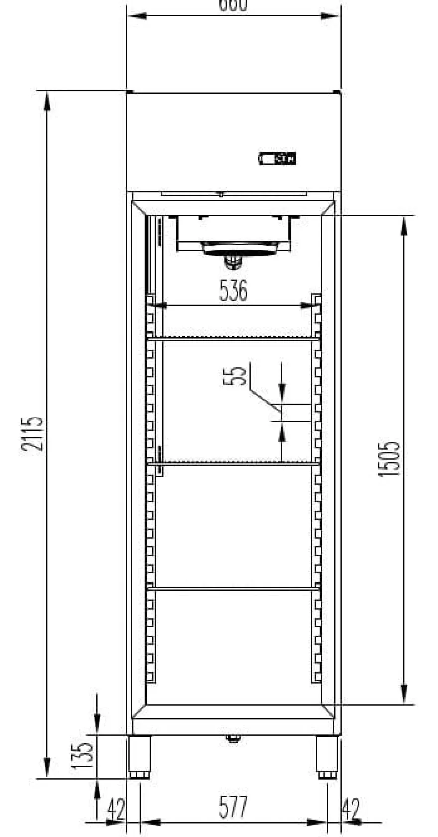 Gastro Kühlschrank PROFI 700 GN 2/1 Superior, 610 Liter Kühlraumvolumen, Made in Europe