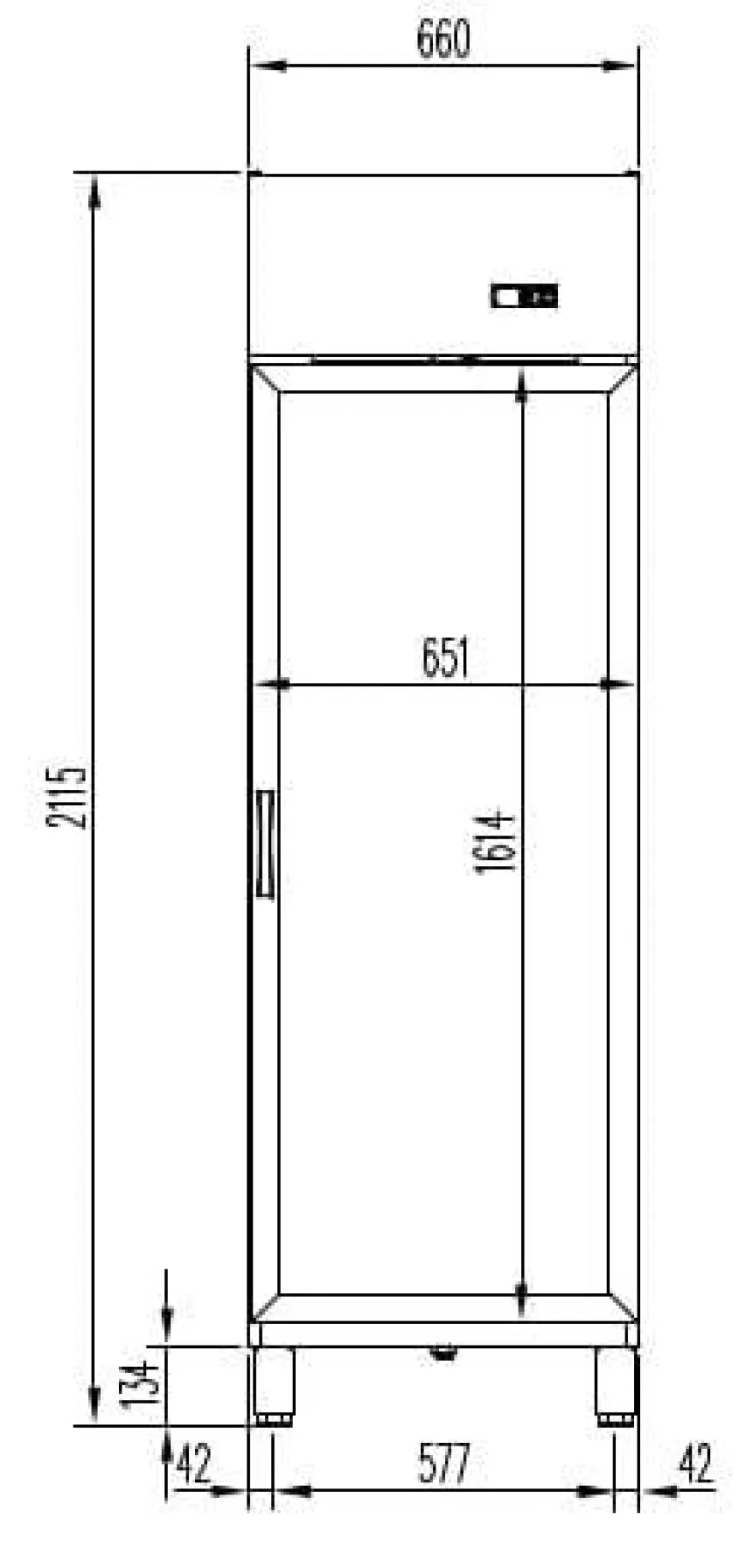 Gastro Kühlschrank Profi 700 GN 2/1 Superior mit Glastür, 610 Liter Kühlraumvolumen, Made in Europe