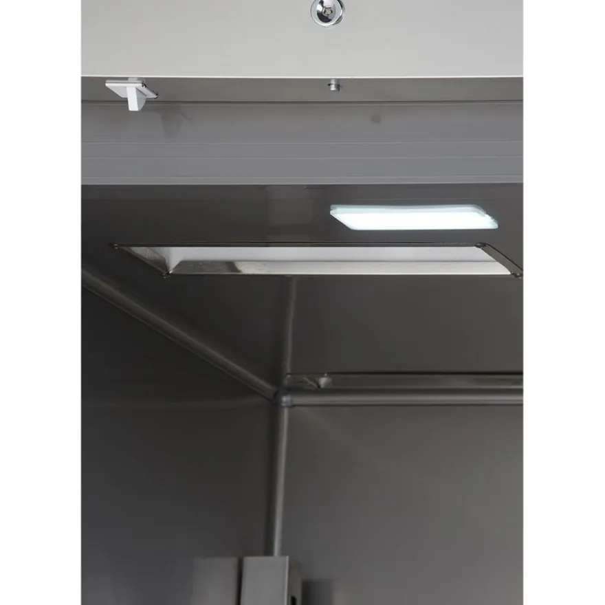 Gastronomie Kühlschrank ECO 700 GN 2/1 Monoblock , 616 Liter Kühlraumvolumen, 3 verstellbare Einlegeböden, Robuste Bauweise, Edelstahl