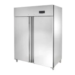 Gastronomie Kühlschrank ECO 1400 GN 2/1 Monoblock, 1350 Liter Kühlraumvolumen, 6 verstellbare Einlegeböden, Robuste Bauweise, Edelstahl
