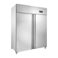 Gastronomie Kühlschrank ECO 1400 GN 2/1 Monoblock, 1350 Liter Kühlraumvolumen, 6 verstellbare Einlegeböden, Robuste Bauweise, Edelstahl