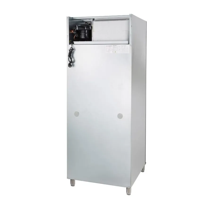 Gastronomie Tiefkühlschrank ECO 700 GN 2/1 Monoblock, 616 Liter Kühlraumvolumen, 3 verstellbare Einlegeböden, Robuste Bauweise, Edelstahl