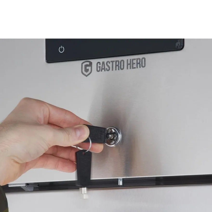 Gastronomie Tiefkühlschrank ECO 700 GN 2/1 Monoblock, 616 Liter Kühlraumvolumen, 3 verstellbare Einlegeböden, Robuste Bauweise, Edelstahl