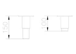Gastronomie Tiefkühlschrank ECO 700 GN 2/1 Monoblock, 616 Liter Kühlraumvolumen, 3 verstellbare Einlegeböden, Robuste Bauweise, Edelstahl