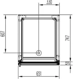 Gastro Tiefkühlschrank Profi 700 GN 2/1 Superior mit 1 Glastür, 610 Liter Kühlraumvolumen, Made in Europe