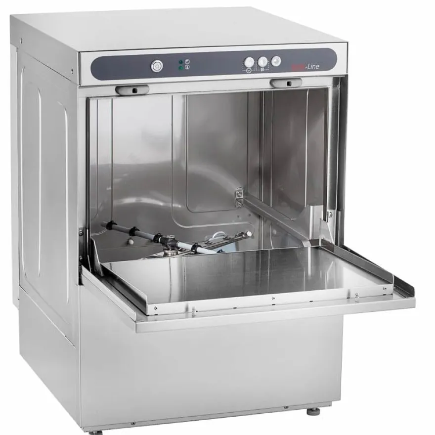 Geschirrspülmaschine ECO 50x50 cm Korbmaß, mit Reiniger- & Klarspüldosierer, mit Ablaufpumpe & Enthärter, Made in Europe, 230 Volt