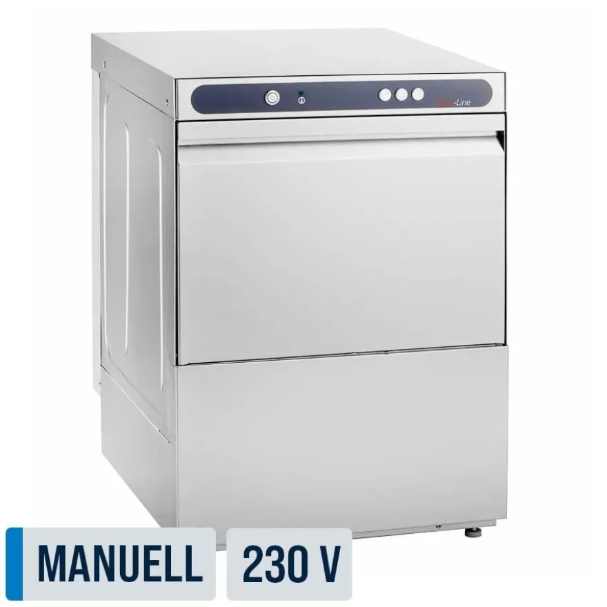 Geschirrspülmaschine ECO 50x50 cm Korbmaß, mit Reiniger- & Klarspüldosierer, mit Ablaufpumpe & Enthärter, Made in Europe, 230 Volt