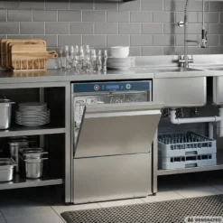 Geschirrspülmaschine HYPRO Digital 54 SL 50x50 cm Korbmaß, mit Reiniger- & Klarspüldosierer, mit Ablaufpumpe, Drucksteigerungspumpe Made in Europe, 400 Volt